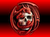 Lizard Skull Halloween Background Wallpaper