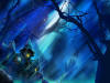 Mansion Haunt Halloween Background Wallpaper