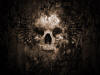 Skulled Halloween Background Wallpaper